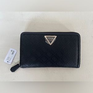NWT Black Monogramed Guess Wallet